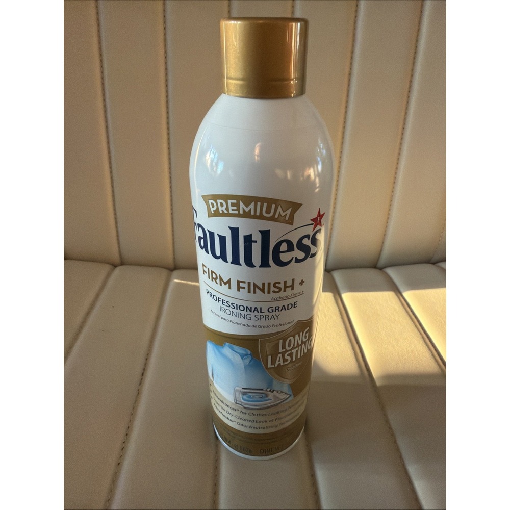 (2 Pack) Premium Faultless FIRM FINISH+ Professional Grade Ironing Spray Starch